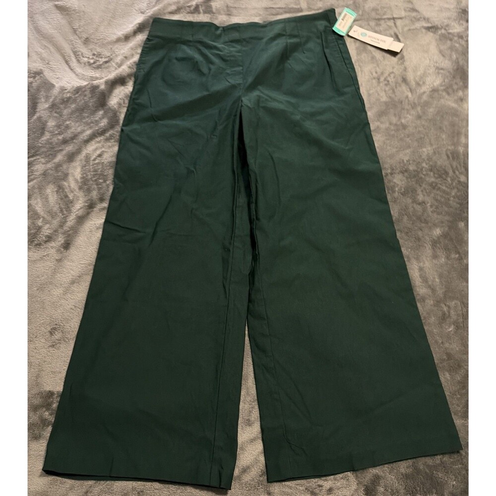 Size 14 Tribal Navy Blue Pant High Rise wide leg Green